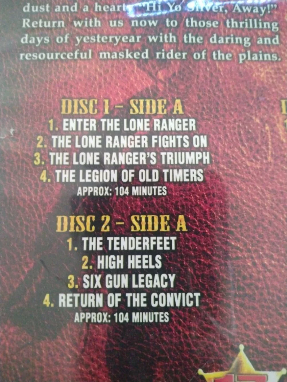 The Lone Ranger 17 episode DVD Series 1949-1957